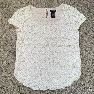 Talula Betsy Lace Top with Scalloped Edge